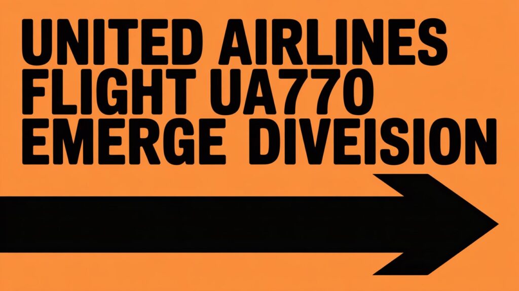 united airlines flight ua770 emergency diversion